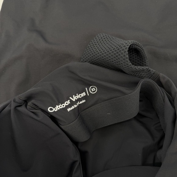 Outdoor Voices Sz XS Black Athleisure Dress Built-In Bra & Shorts Liner Stretchy - Picture 5 of 8